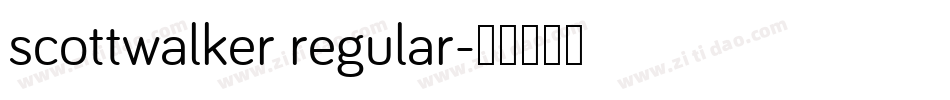 scottwalker regular字体转换